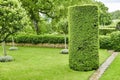 Manicured garden at Manor dÃ¢â¬â¢Eyrignac Royalty Free Stock Photo